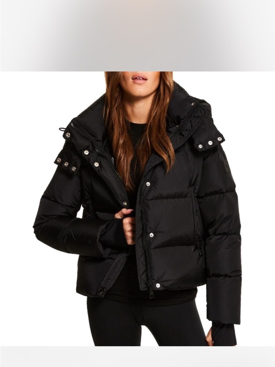 SAM. Black Quilted Cropped Puffer Jacket